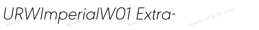 URWImperialW01 Extra字体转换